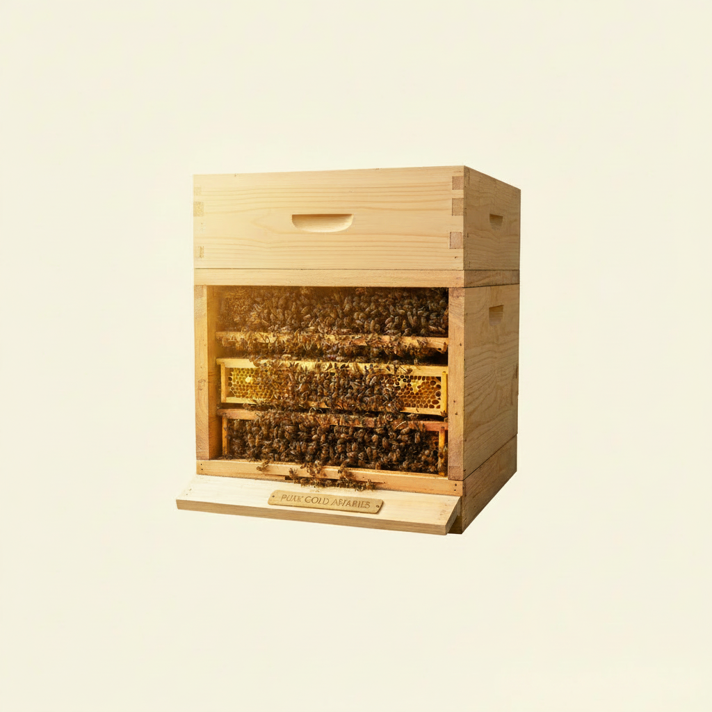 Live Honey Bee Colony Box